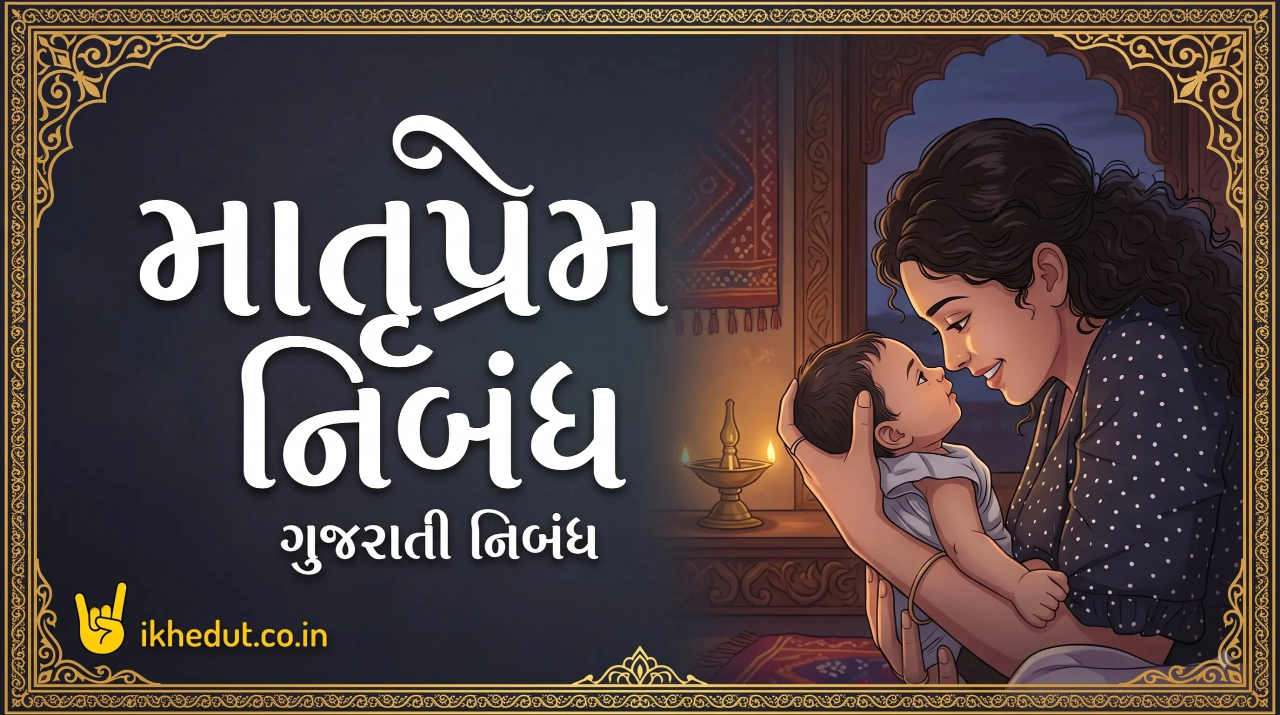 Essay on Mother in Gujarati